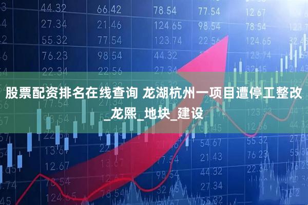 股票配资排名在线查询 龙湖杭州一项目遭停工整改_龙熙_地块_建设